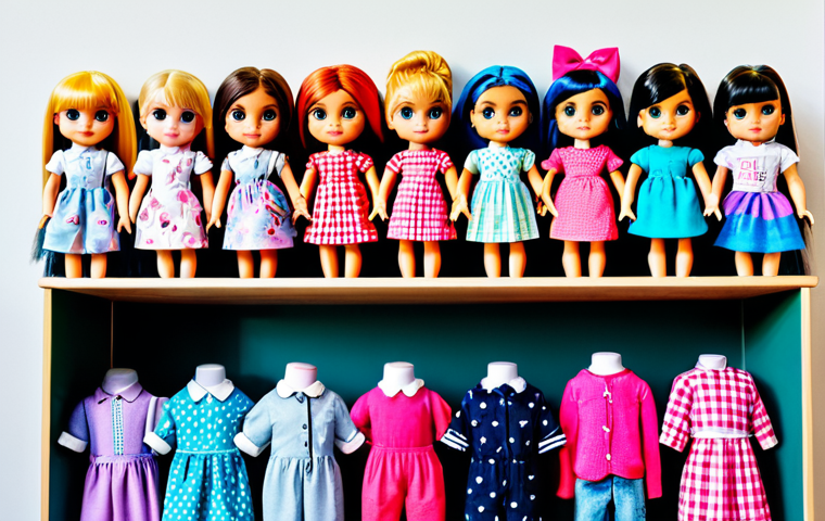 **
"A vibrant and colorful image showcasing several LOL Surprise dolls, fully clothed in fashionable outfits, displayed on a shelf in a child's bedroom. The background includes posters and decorations that reflect popular trends in children's entertainment. Safe for work, appropriate content, fully clothed, professional, family-friendly, perfect anatomy, natural proportions, well-formed hands, proper finger count."
**