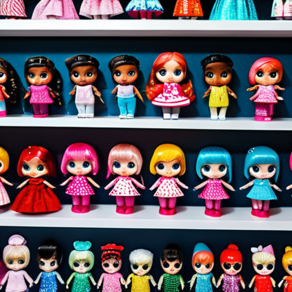 LOL 서프라이즈 스페셜 에디션 추천 - LOL Surprise Collector's Display**
"A beautifully organized display shelf filled with various LOL S...