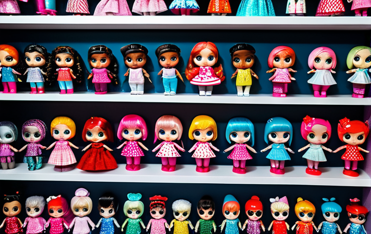 LOL 서프라이즈 스페셜 에디션 추천 - LOL Surprise Collector's Display**
"A beautifully organized display shelf filled with various LOL S...