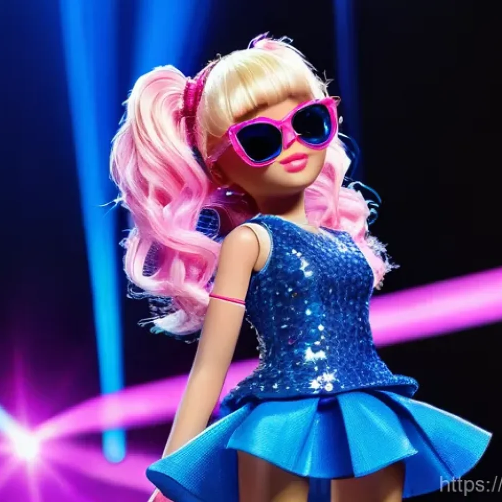 LOL 서프라이즈 캐릭터 디자인 과정 - **Prompt 1: "Glamorous Pop Star Doll"**
    A vibrant, full-body shot of an LOL Surprise-inspired do...