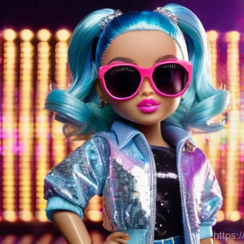 LOL 서프라이즈의 캐릭터 성격별 분류 - A vibrant and confident LOL Surprise doll, embodying a "Fashionable Diva" personality. She is wearin...