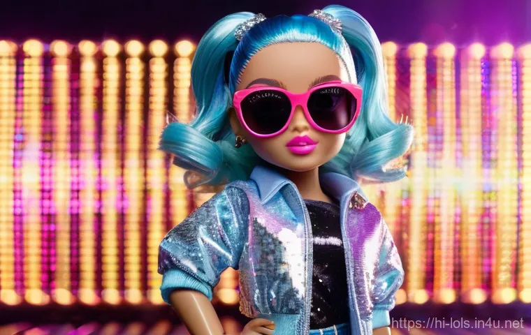 LOL 서프라이즈의 캐릭터 성격별 분류 - A vibrant and confident LOL Surprise doll, embodying a "Fashionable Diva" personality. She is wearin...